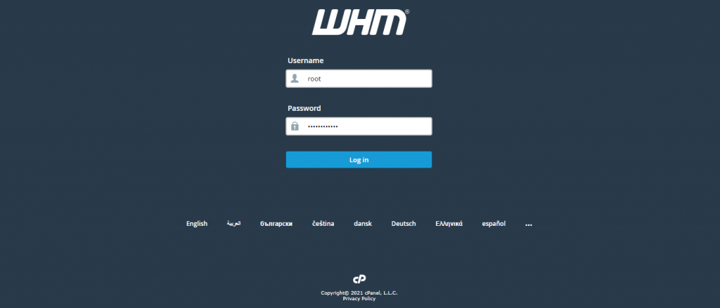 نحوه نصب cPanel / WHM در CentOS 7